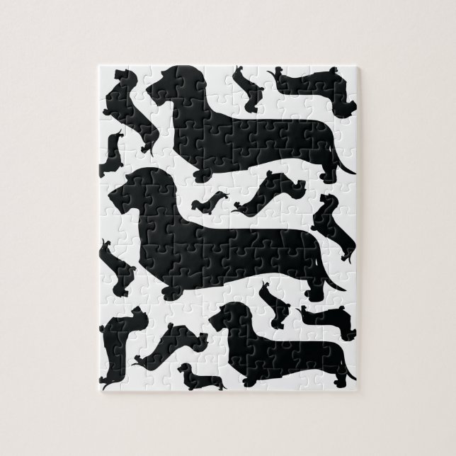 Wire Hair Dachshund Puzzle Pussel (Vertikal)