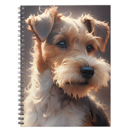 Wire Hair Fox Terrier Twilight Anteckningsbok