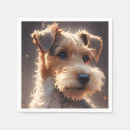 Wire Hair Fox Terrier Twilight Pappersservett