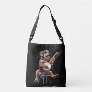 Wire-Hved Dachshund Plutning Banjo Crossbody Bag Axelväska