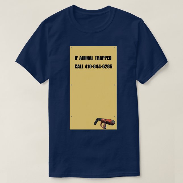Wire Nagel Gun T Shirt (Design framsida)