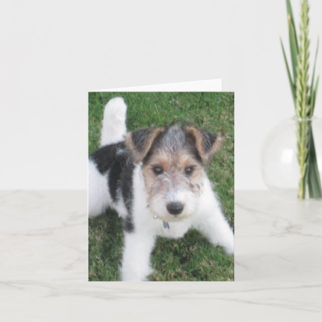 Wire Puppy Note Kort (Framsida)