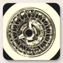 Wire Wheel Sports Car Däck Underlägg