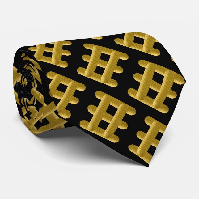 Wired Golden Cord Squared Diagonal Angle Pattern Slips (Rullad)