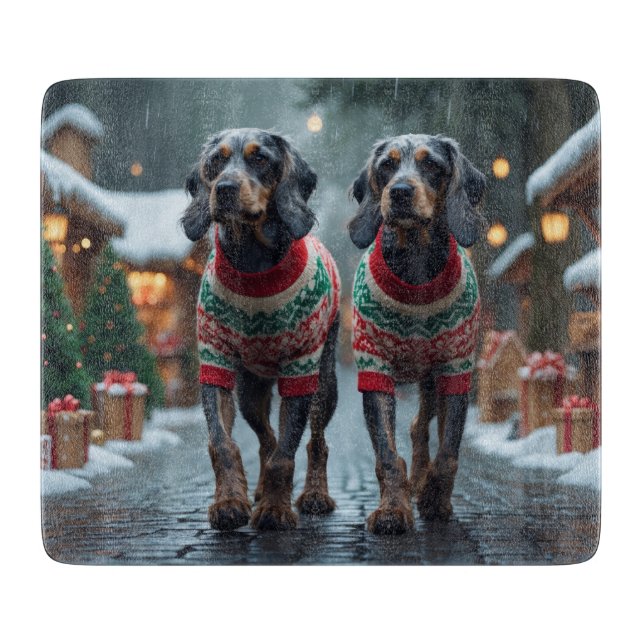 Wired Haired Pointing Griffon Dogs Christmas Snow  (Framsidan)