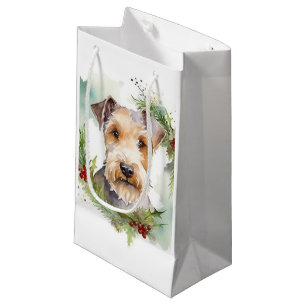 Wirefox Terrier God Jul Utandning Festive Valp