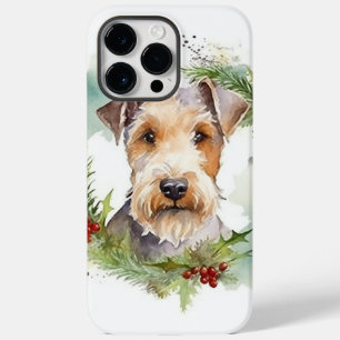 Wirefox Terrier God Jul Utandning Festive Valp