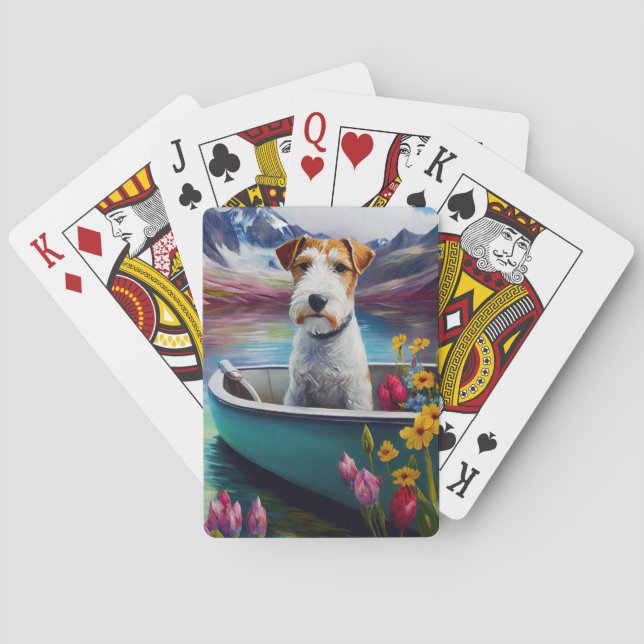 Wirefox Terrier på en Paddle: En Scenia Äventyr Casinokort (Baksidan)