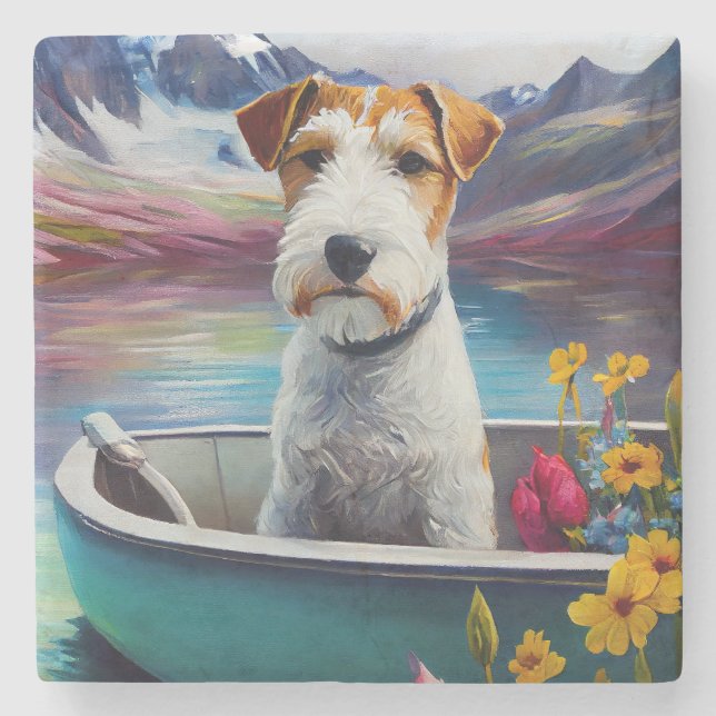 Wirefox Terrier på en Paddle: En Scenia Äventyr Stenunderlägg (Framsidan)