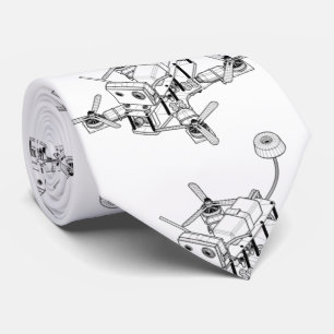 Wireframe teckning av ett Quadcopter surr Slips