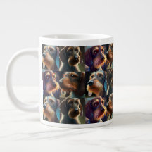 Wirehair Dachshund Giant Coffee Mugg