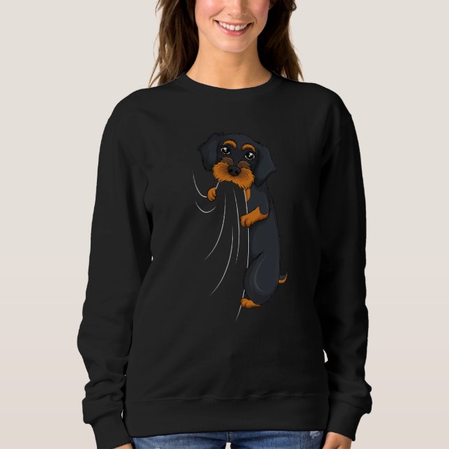 Wirehaired Dachshund Weiner Dog Boys Girls Kids Wo T Shirt (Framsida)