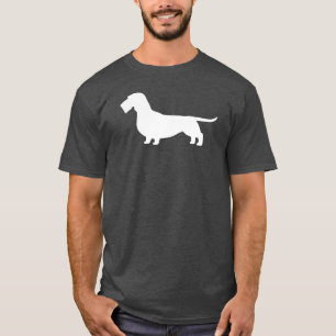 Wirehaired för Wienerhund för tax   Silhouette Tee