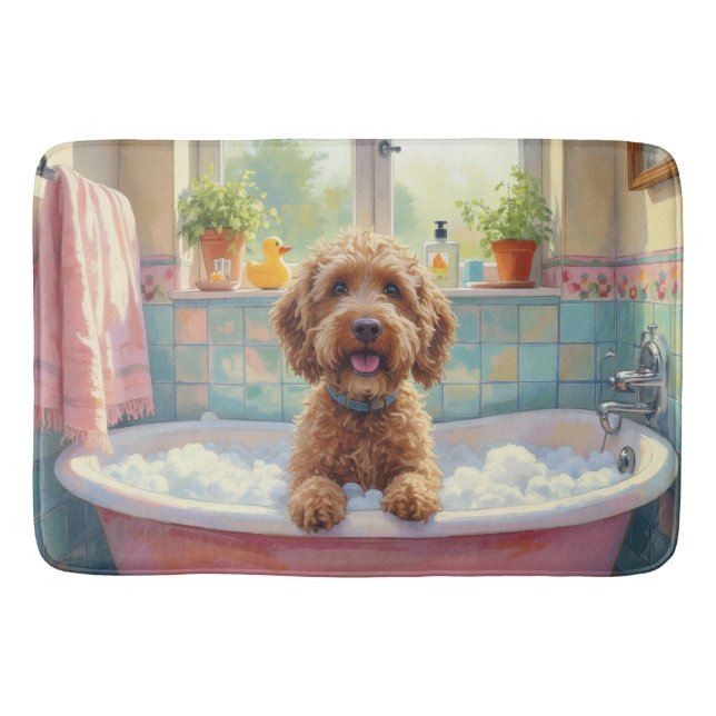 Wirehaired Griffon Bath Decor Badrumsmatta (Framsidan)