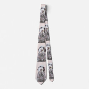 Wirehaired peka Griffon målning - hundkonst Slips