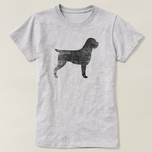 Wirehaired peka Griffon Silhouette Tee (Design framsida)