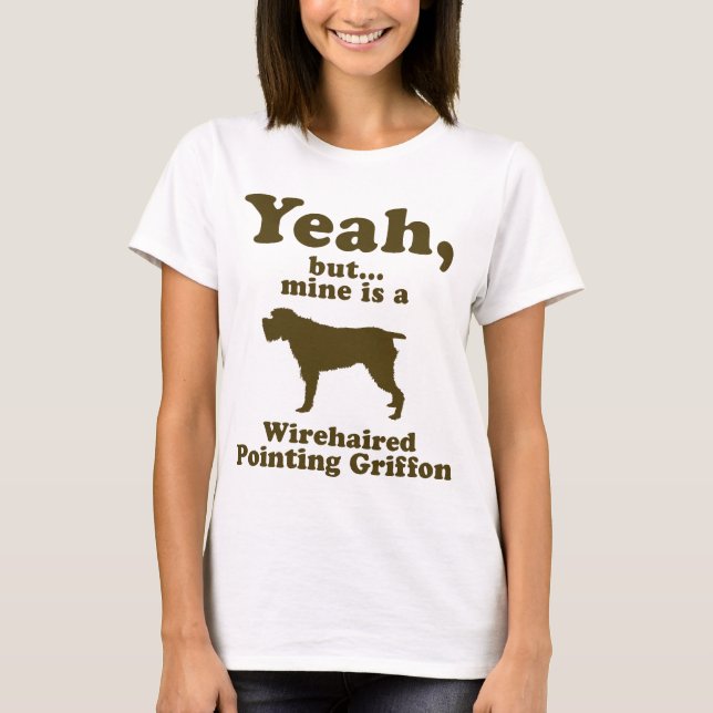 Wirehaired peka Griffon T Shirt (Framsida)