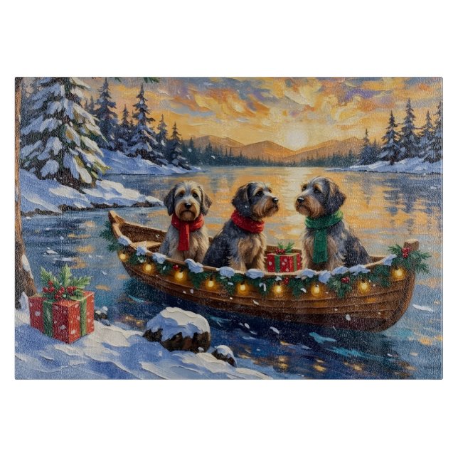Wirehaired Pointing Griffon Christmas Boat Holiday (Framsidan)