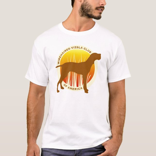 Wirehaired Vizsla klubb av den Amerika T-tröja T Shirt (Framsida)