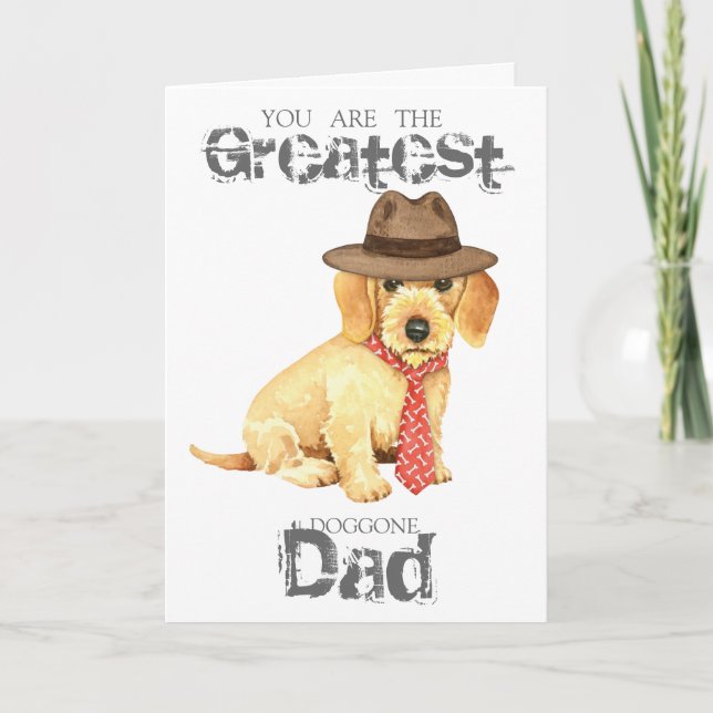 Wirehsted Dachshund Pappa Kort (Framsida)