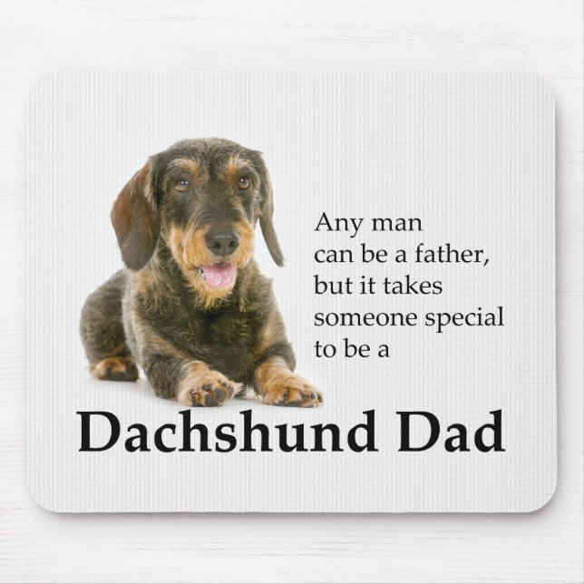 Wirehsted Dachshund Pappa Mousepad Musmatta (Framsidan)