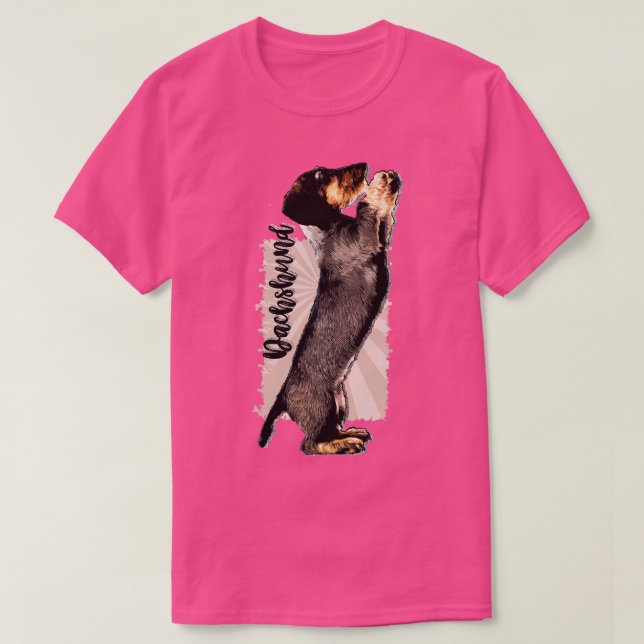 Wirehsted Dachshund puppy T Shirt (Design framsida)