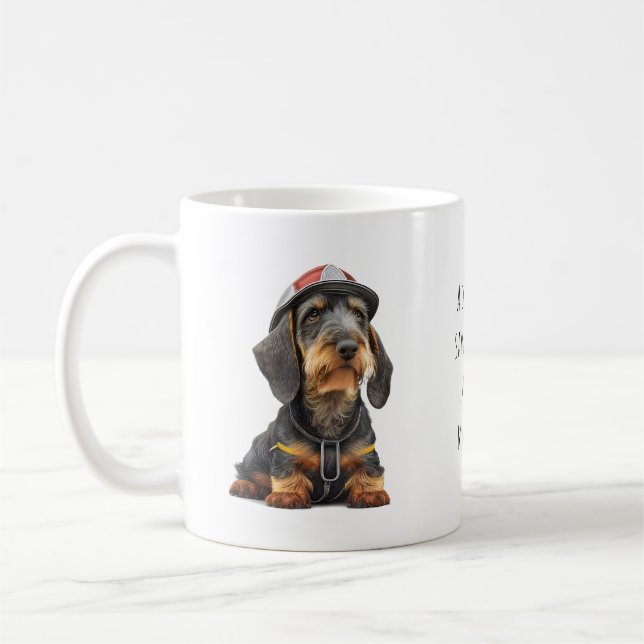 Wirehsted Dachshund Rescuer Kaffemugg (Vänster)