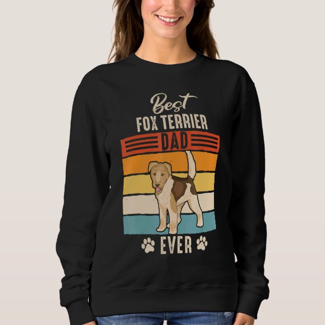 Wirehsted Fox Terrier Hund Far T Shirt (Framsida)
