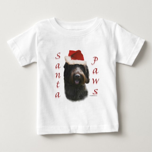 Wirehsted Pointing Griffon Santa Tassar T-shirt (Framsida)