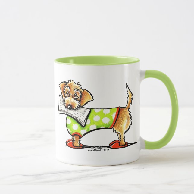 Wirehved Dachshund Apple Mugg (Höger)