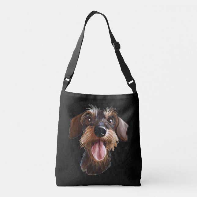 Wirehved Dachshund Axelväska (Baksida)