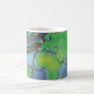 Wires of the World - Undersea Cables Kaffemugg