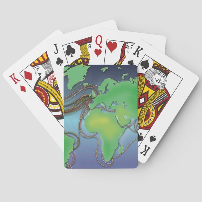 Wires of the World - Undersea Cables Kortlek (Baksidan)