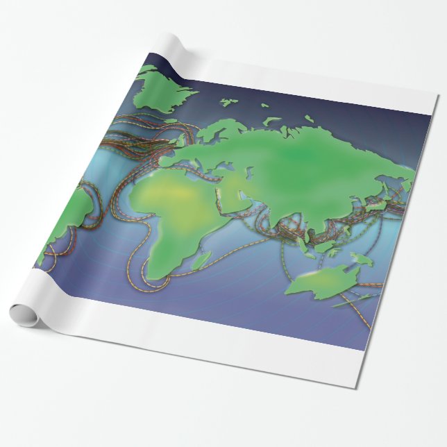 Wires of the World - Undersea Cables Presentpapper (Utrullad)