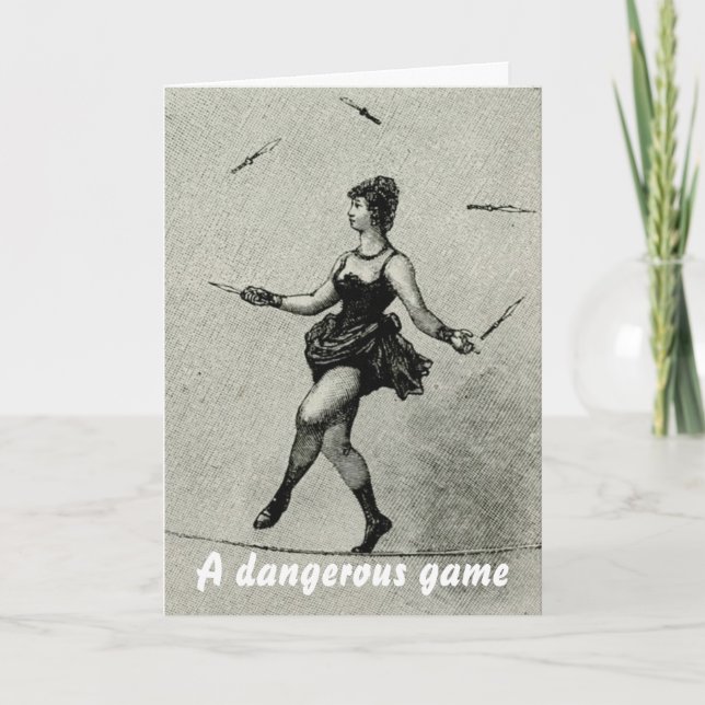 wirewalker/juggler kort (Framsida)