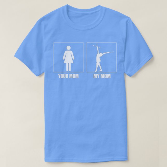 wirl mamma twirler baton twirrrrning 1 t shirt (Design framsida)
