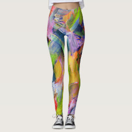 Wirls of Neon Färg Leggings