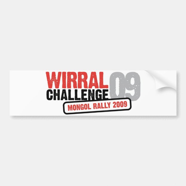 Wirral utmaningbildekal 2009 bildekal (Framsidan)