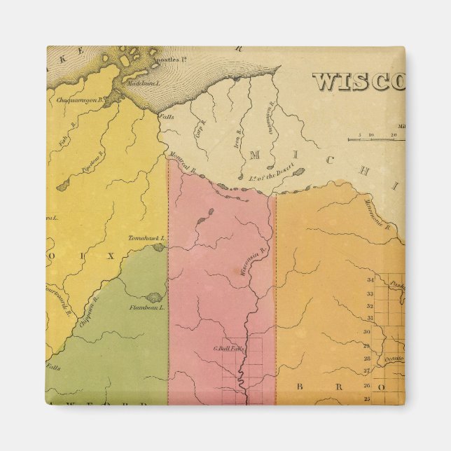 Wisconsin 7 magnet (Framsidan)