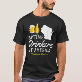 Wisconsin American Day Drinking Funny Beer Drinkin T Shirt
