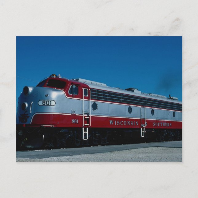 Wisconsin and Southern, EME-8a Vykort (Framsida)