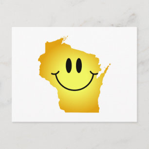 Wisconsin Ansikte Vykort