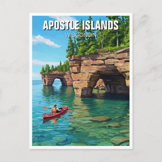 Wisconsin Apostle Islands National Lakeshore Vykort (Framsida)
