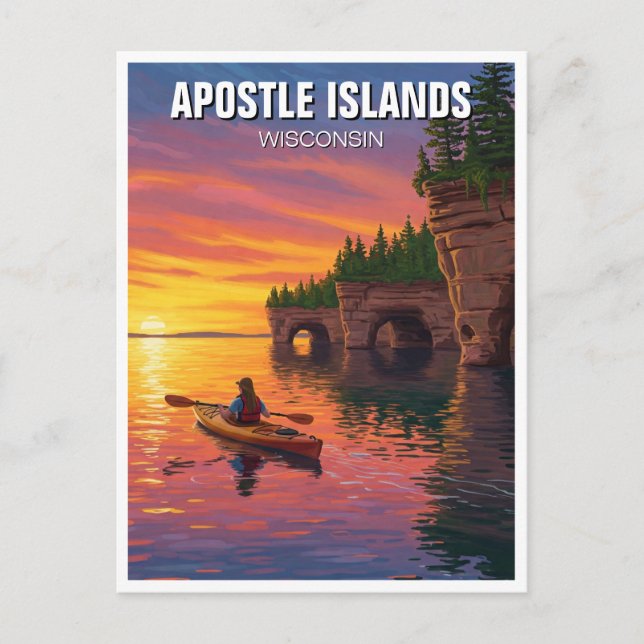 Wisconsin Apostle Islands National Lakeshore Vykort (Framsida)