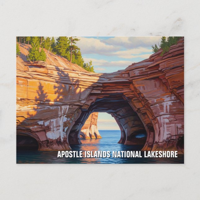 Wisconsin Apostle Islands National Lakeshore Vykort (Framsida)