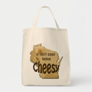 Wisconsin är Cheesy Cheesehead Tygkasse