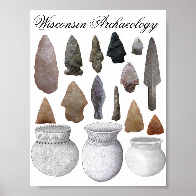 Wisconsin Archeology Poster (Framsidan)