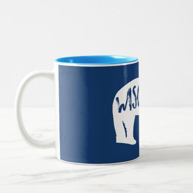 Wisconsin Bear Två-Tonad Mugg (Vänster)