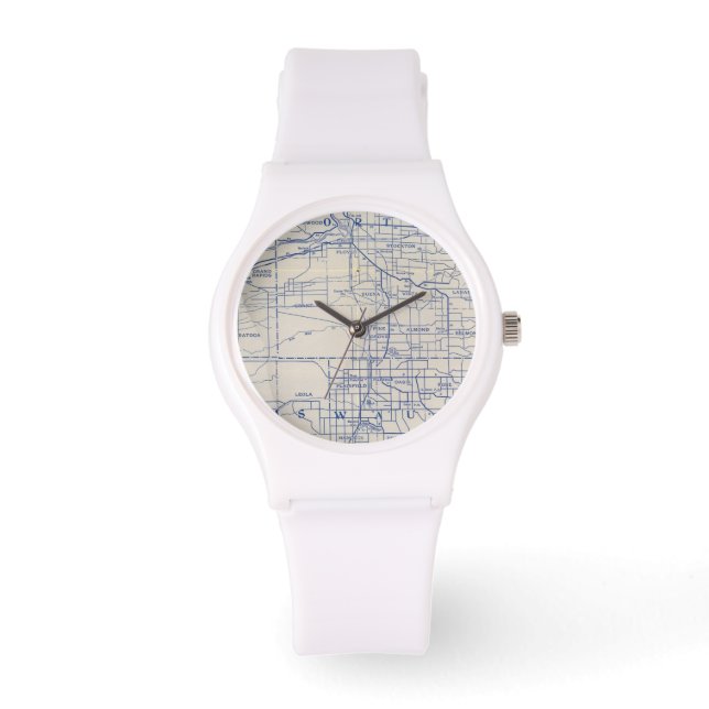 Wisconsin Bicycle Road Karta 2 Armbandsur (Framsida)