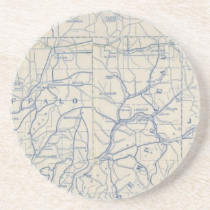 Wisconsin Bicycle Road Karta 6 Underlägg